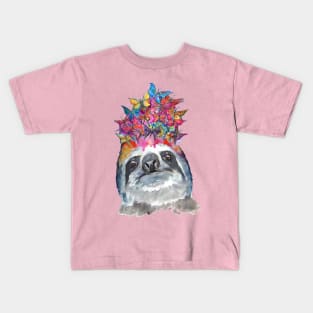 Colorful Sloths Kids T-Shirt